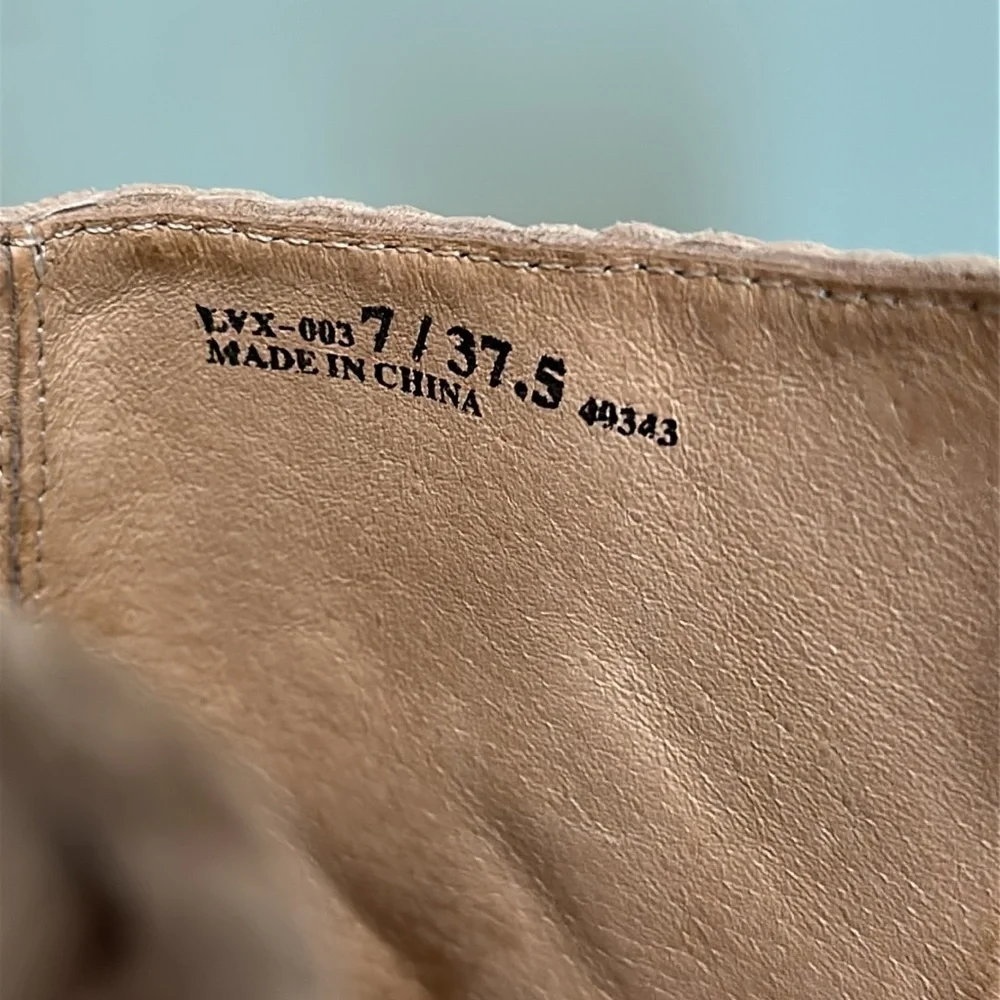 Kristin Cavallari Chinese Laundry Larox Mushroom Grey Suede Leather Wedges